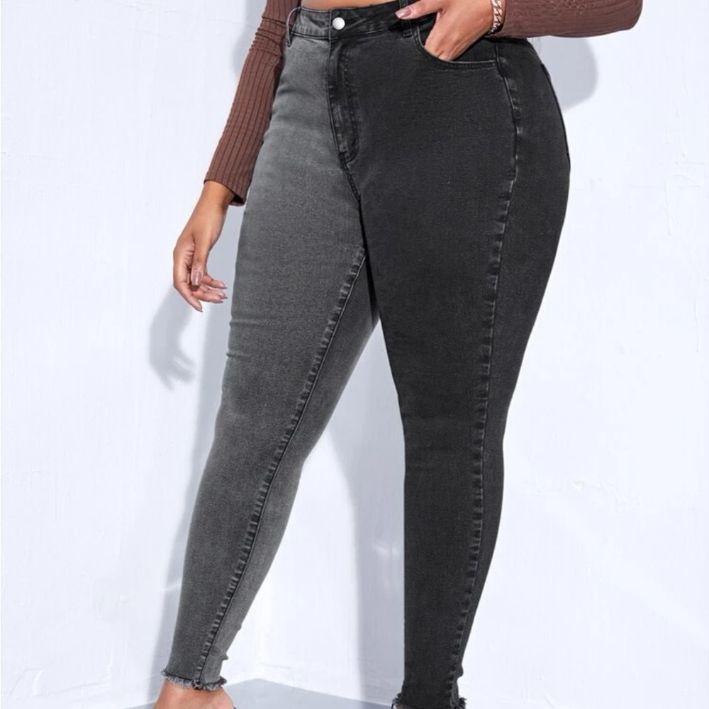 Black Two Tone Jeans